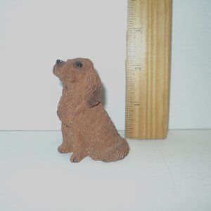 Vintage Stone Critters Irish Setter Resin Figurine 1988 United Design 2 1/2" H
